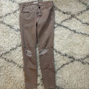 Free People ripped skinny jeans